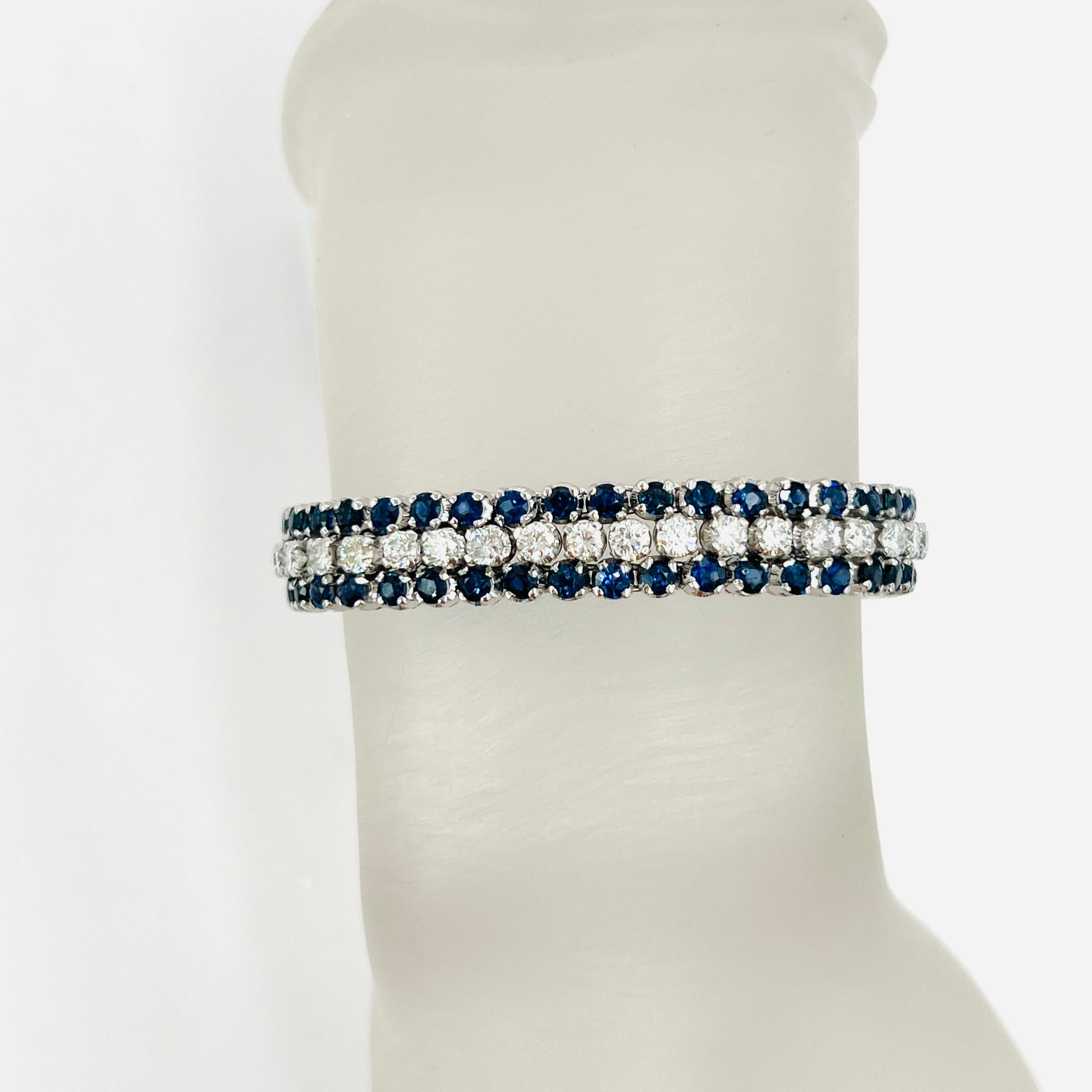 Trois Bracelets Rigides Or Massif 18K, Cercles Vintage, Fabrication Italie Années 50