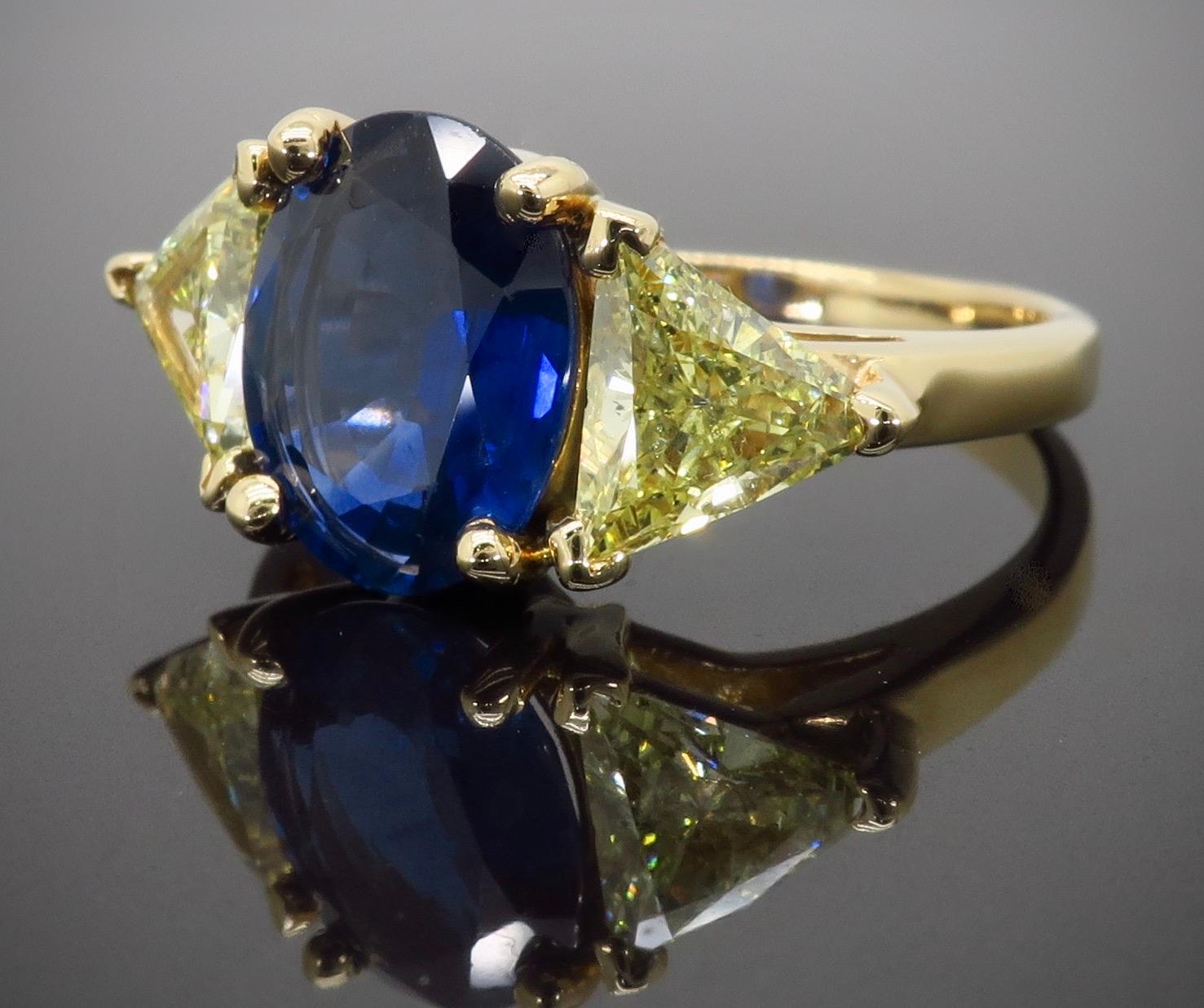 blue sapphire stone ring