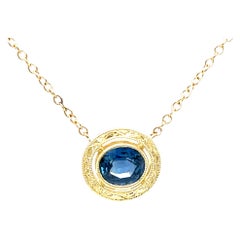 Sapphire Pendant Necklaces