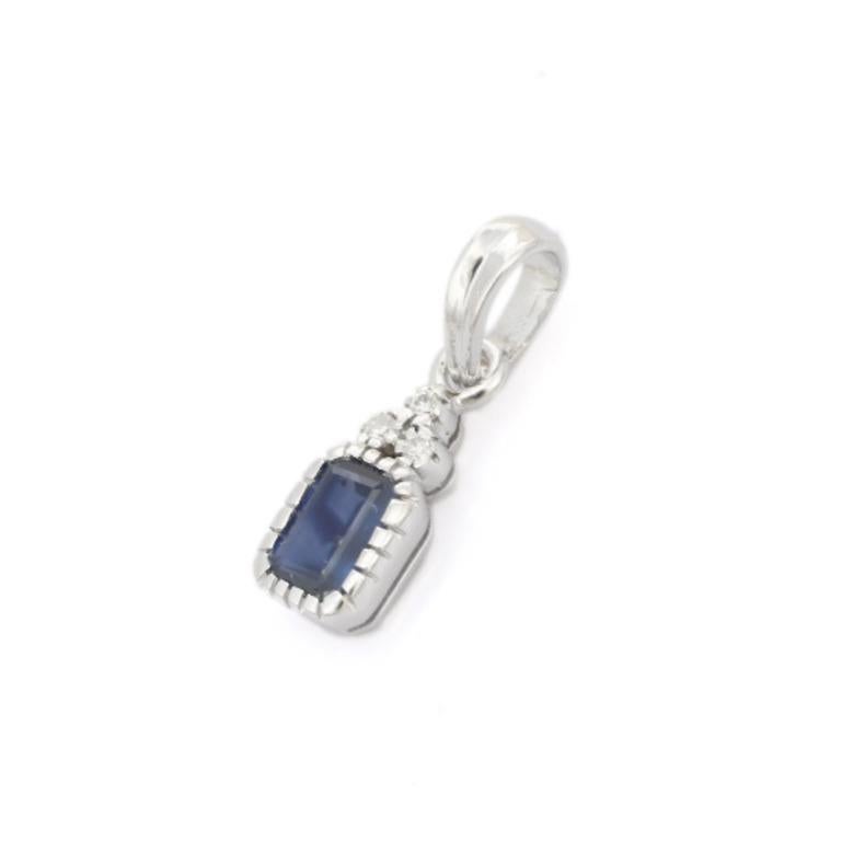 This Blue Sapphire Birthstone Pendant with Diamond is meticulously crafted from the finest materials and adorned with stunning sapphire which helps in relieving stress, anxiety and depression.
This delicate to statement pendants, suits every style