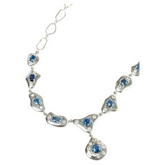 Blue Sapphire Celebration Necklace Blue Sapphire Celebration Necklace