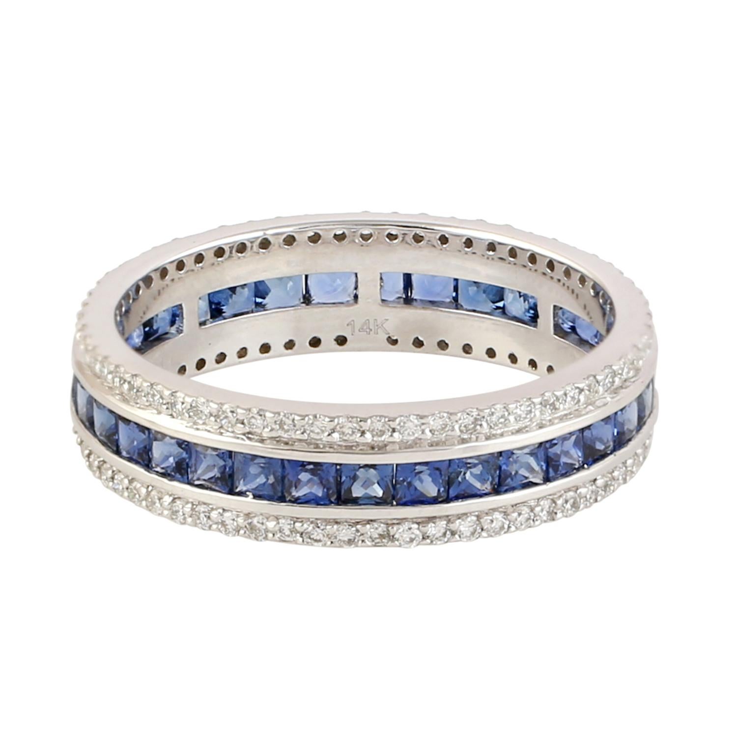 sapphire channel ring