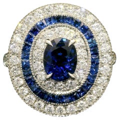 Blue Sapphire Cocktail Ring