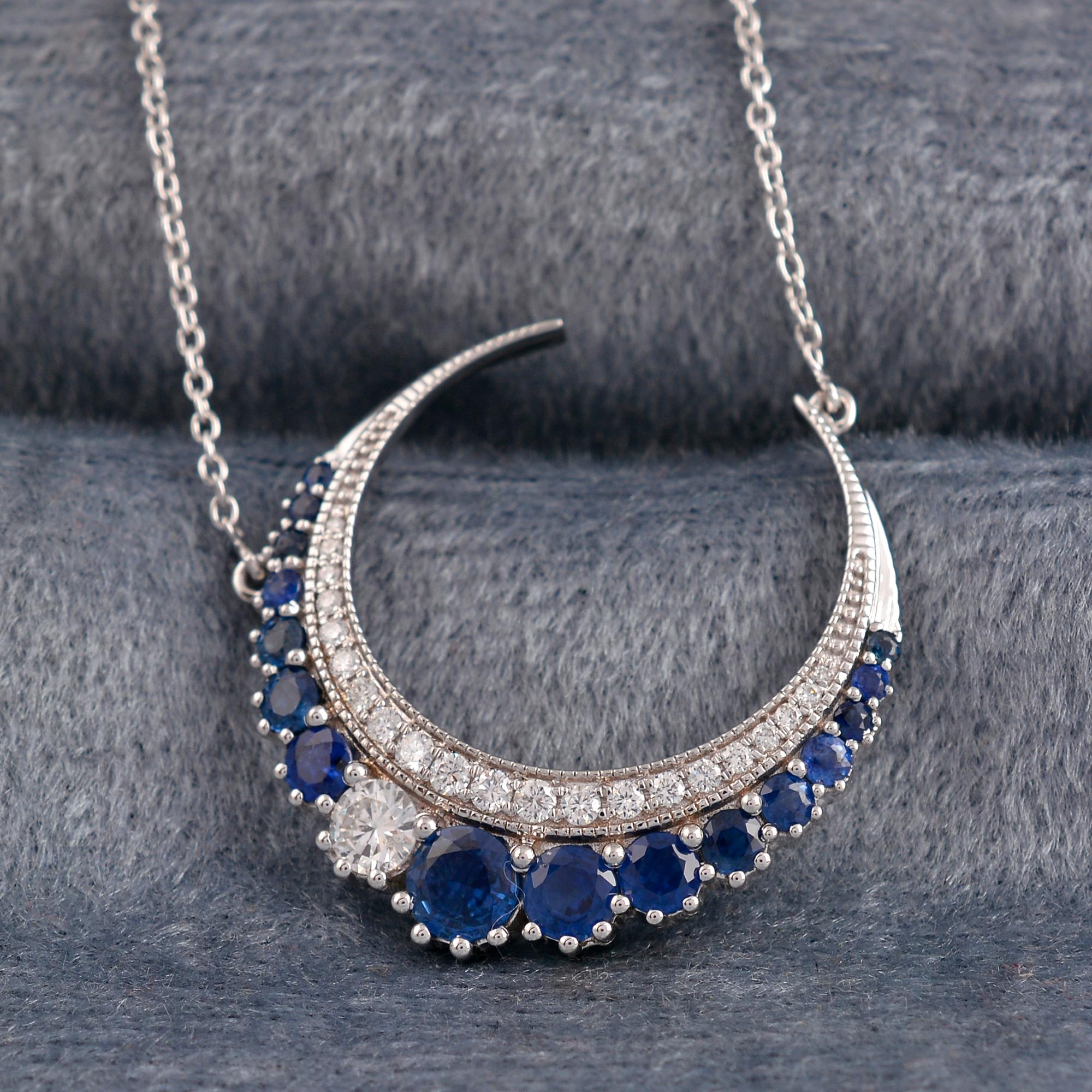 sapphire moon necklace
