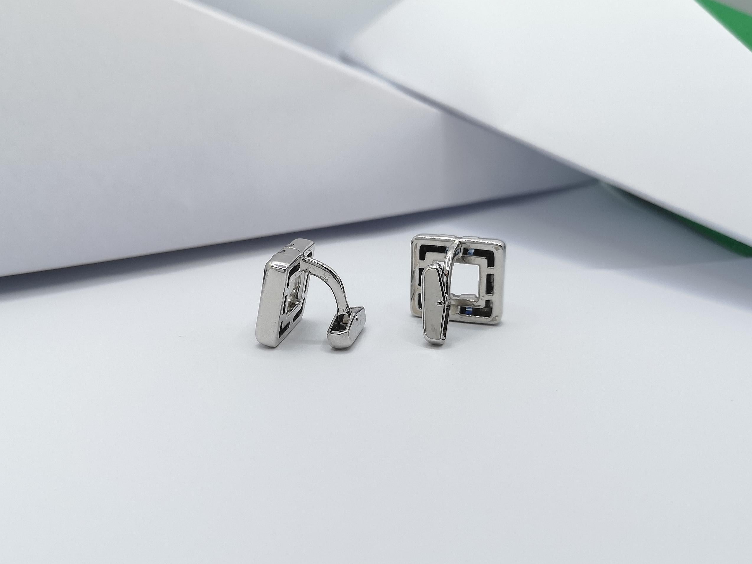 blue sapphire cufflinks for sale