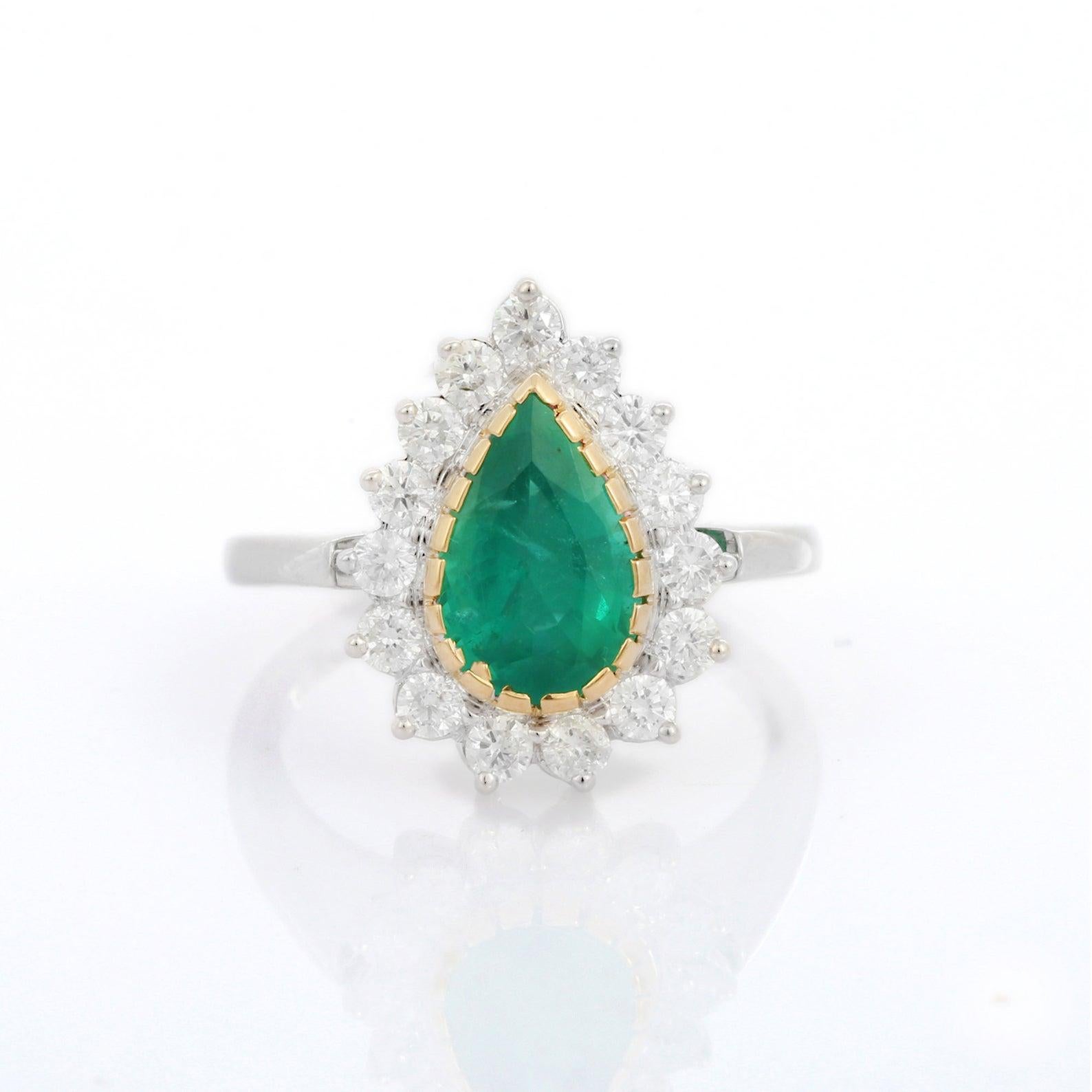 Women's Blue Sapphire Diamond 18 Karat Gold Solitaire Ring For Sale