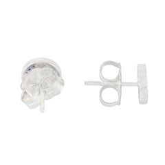 Ohrstecker mit blauem Saphir und Diamant aus 18 Karat Gold