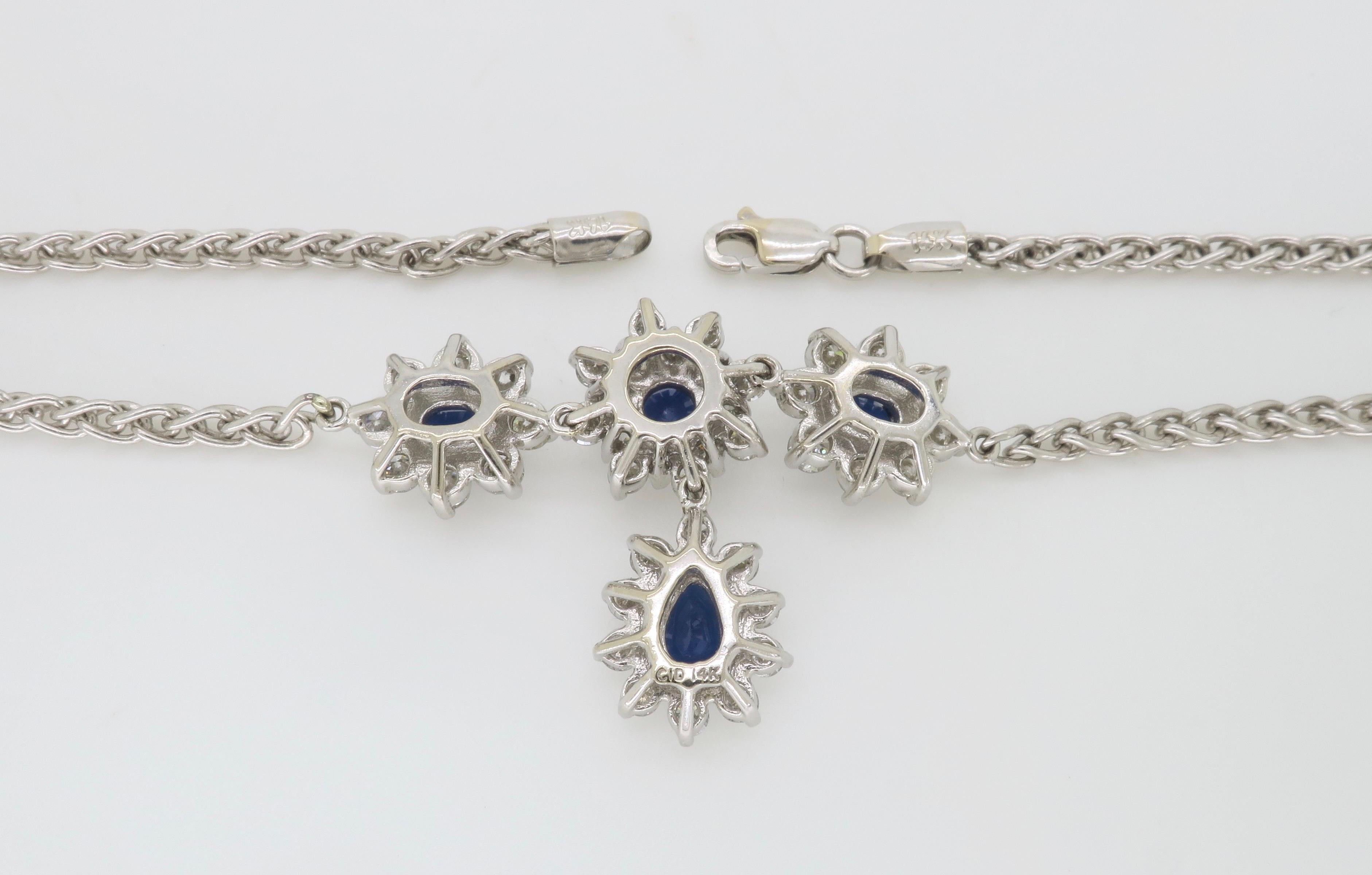 blue sapphire necklace india