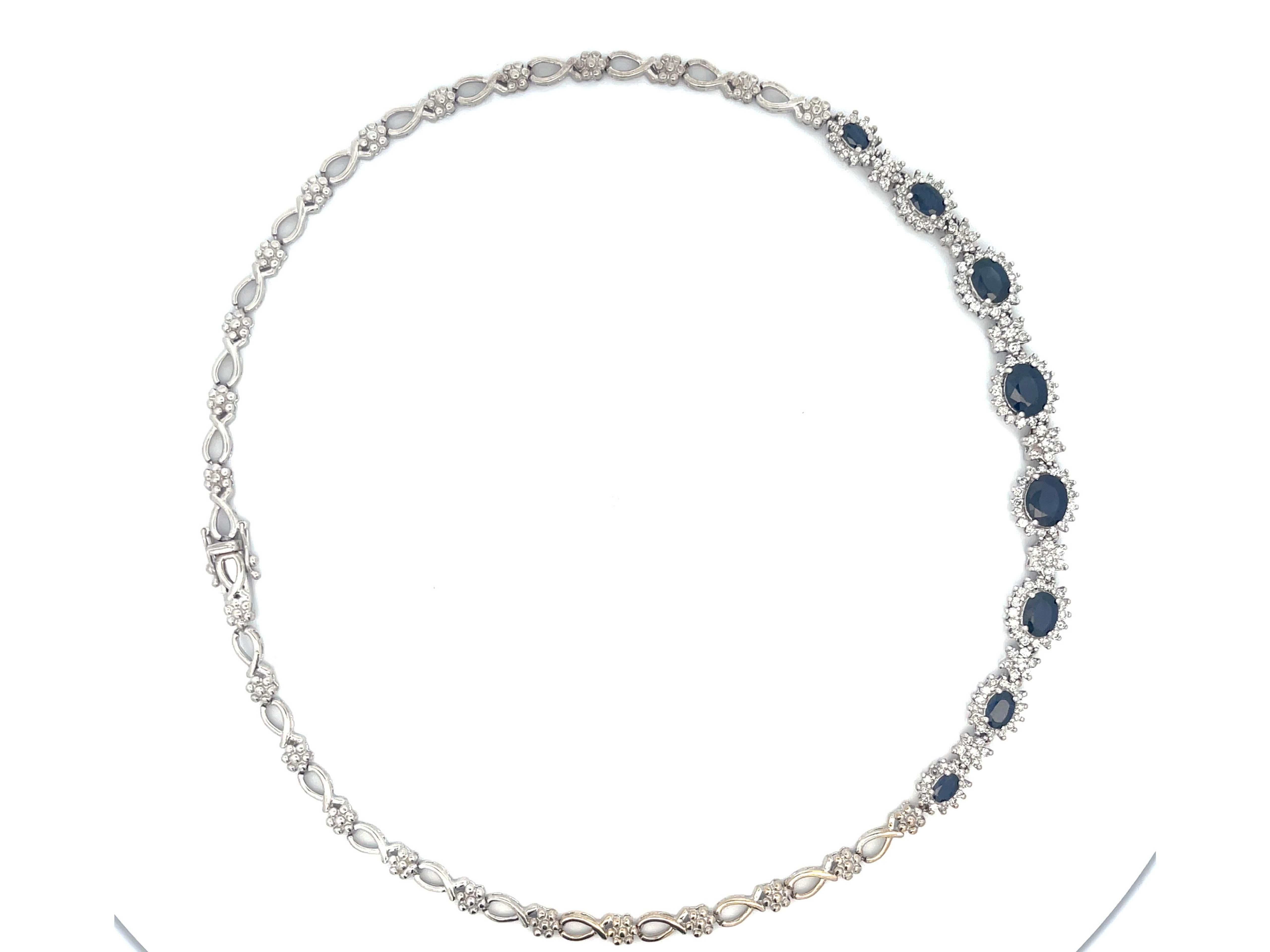 sapphire and diamond necklace