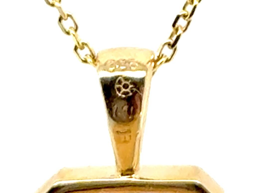 Women's Blue Sapphire Diamond Necklace Pendant 1.25cttw 14K Yellow Gold For Sale