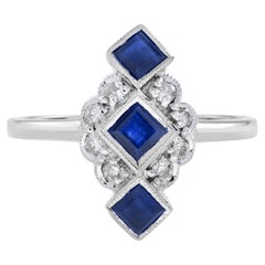 Sapphire Three-Stone Rings