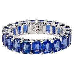 Blue Sapphire Eternity Band