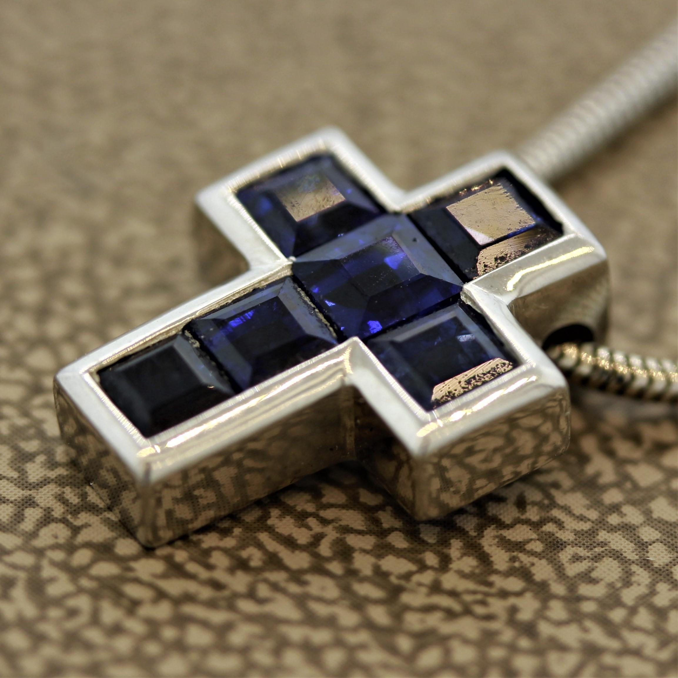 blue and gold cross