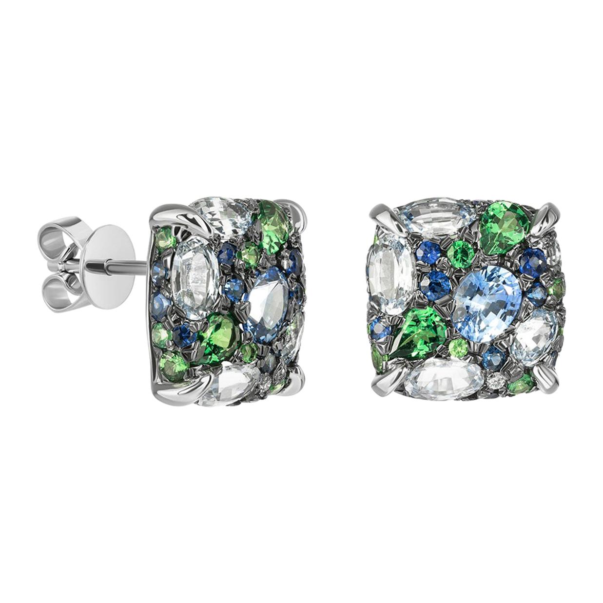 Earrings White Gold 14 K (Matching Ring Available)
Diamond 2-RND17-0,02-4/6A
Blue Sapphire 26-RND-0,11ct
Blue Sapphire 2-Oval-0,74ct
Blue Sapphire 8-Oval-2,95ct
Blue Sapphire 2-RND-0,16ct
Tsavorite 22-Oval-1,02ct

Weight 6.23 grams


With a heritage