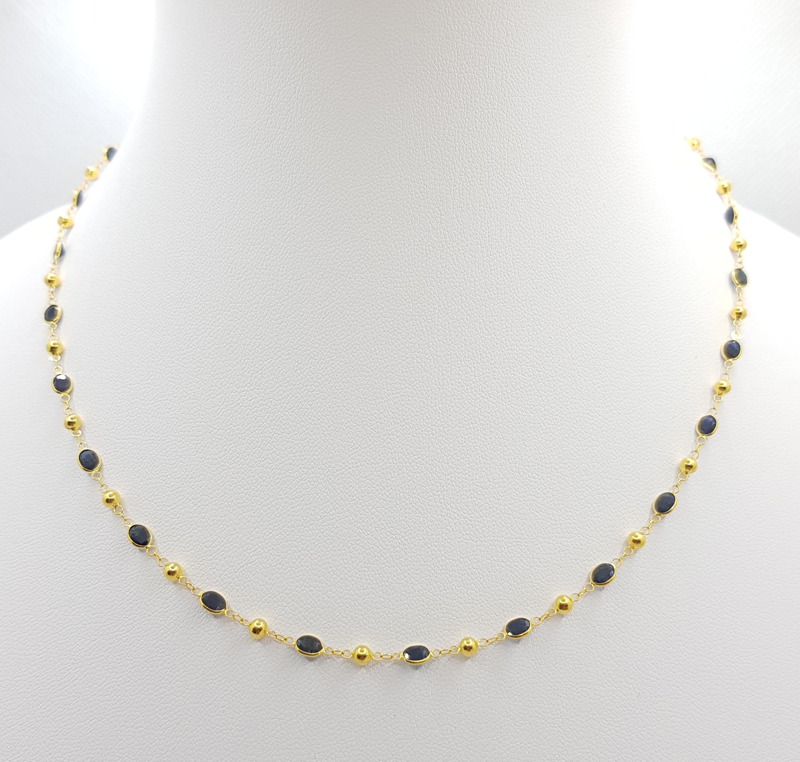blue sapphire necklace gold india