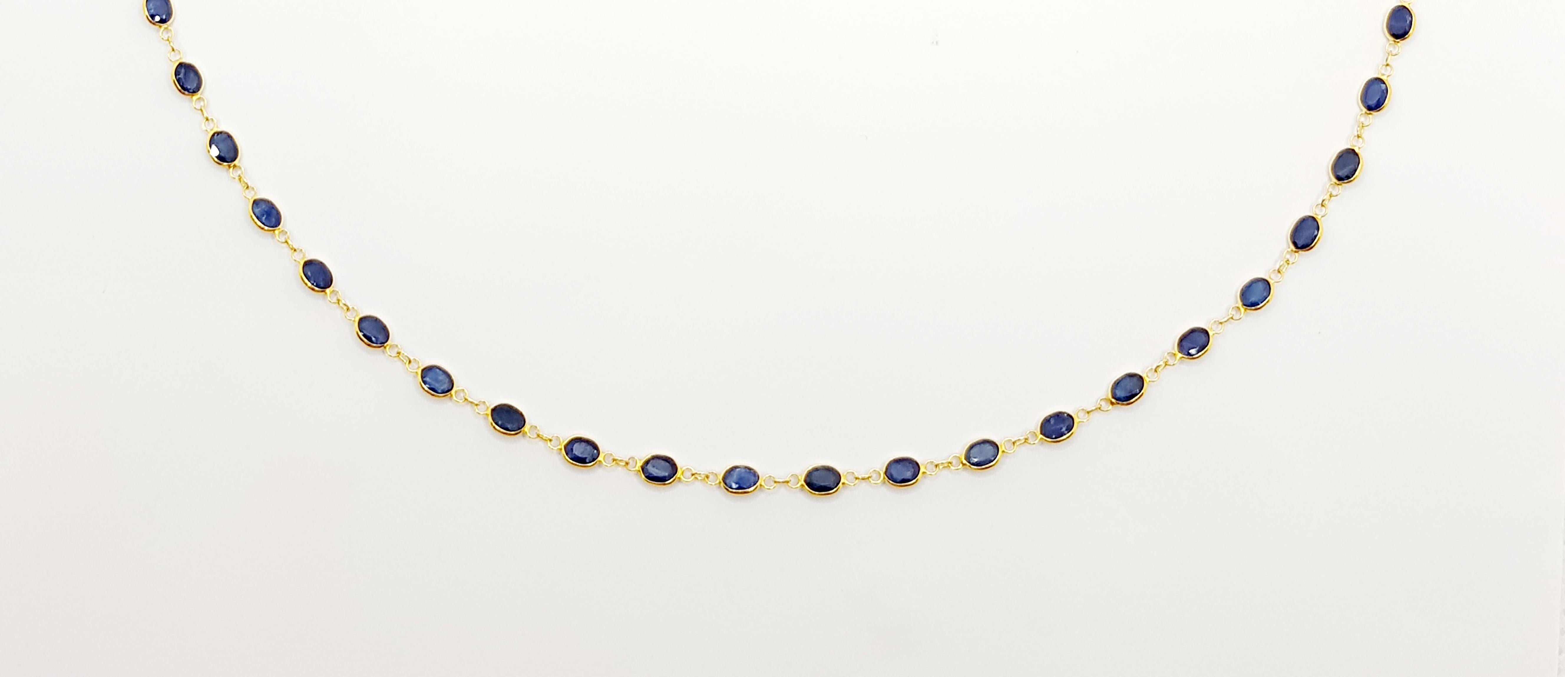 blue necklace set