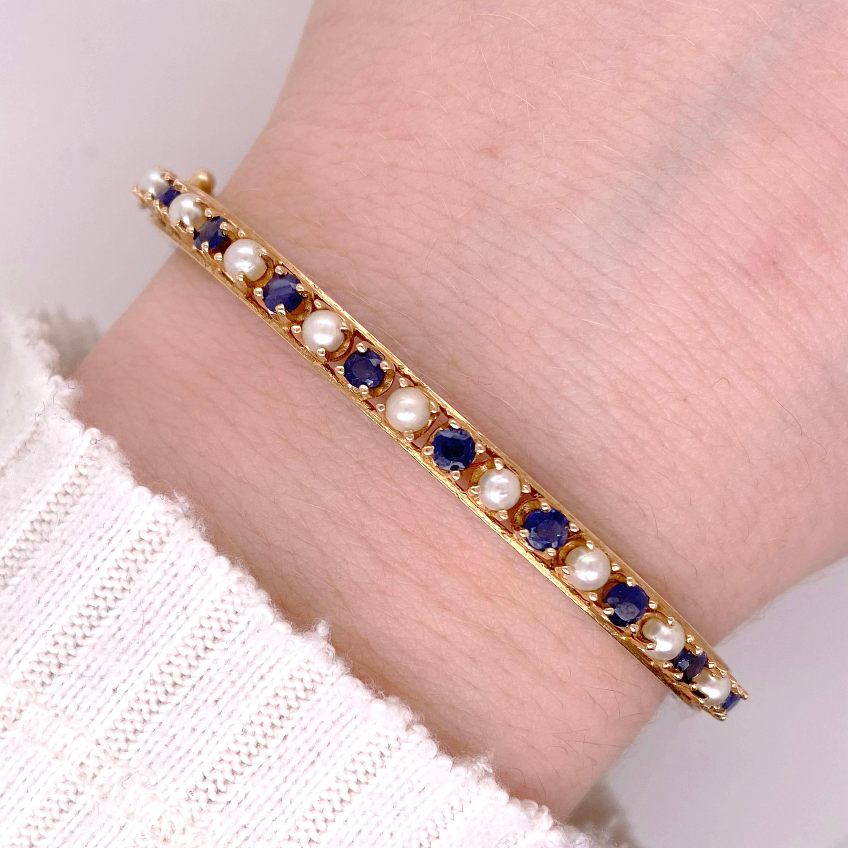 This is a one of a kind piece is a cute addition to any fine jewelry collection. With all natural gemstones and quality gold this piece can become a memorable item in your collection and be worn forever! Blue and white are neutral colors that can be