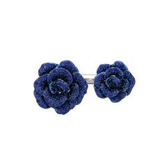 Blue Sapphire Ring in 14kt White Gold, La Vie En Rose By Renu Oberoi