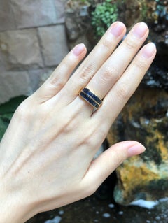 Bague saphir bleu en or 18 carats