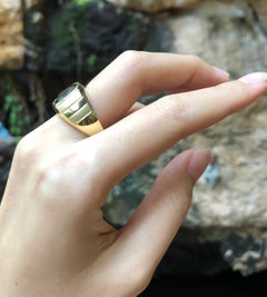 Blue Sapphire Ring Set in 18 Karat Gold Settings