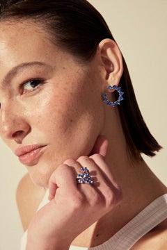 Blue Sapphire Teardrop Ring