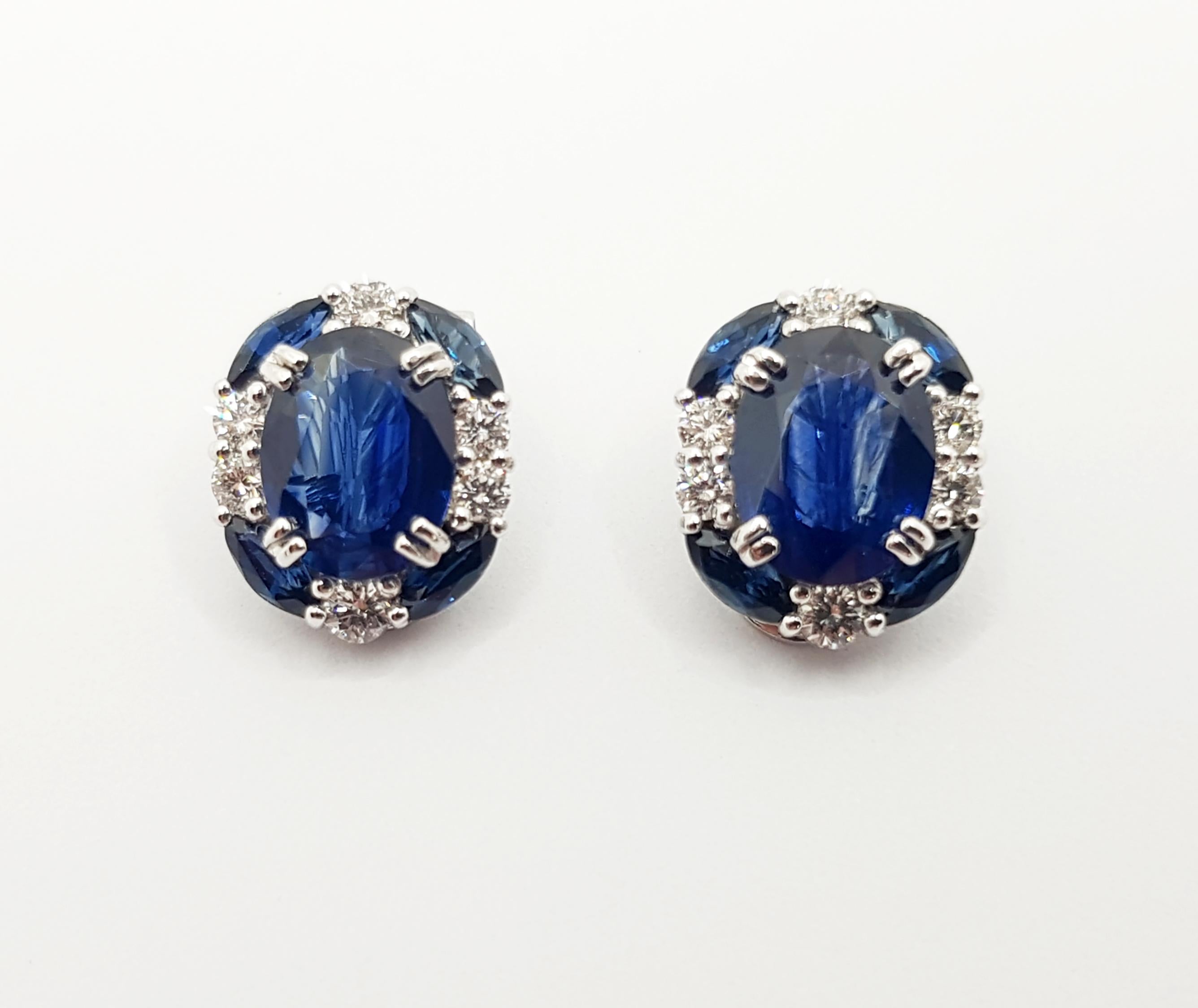 sapphire and diamond earrings