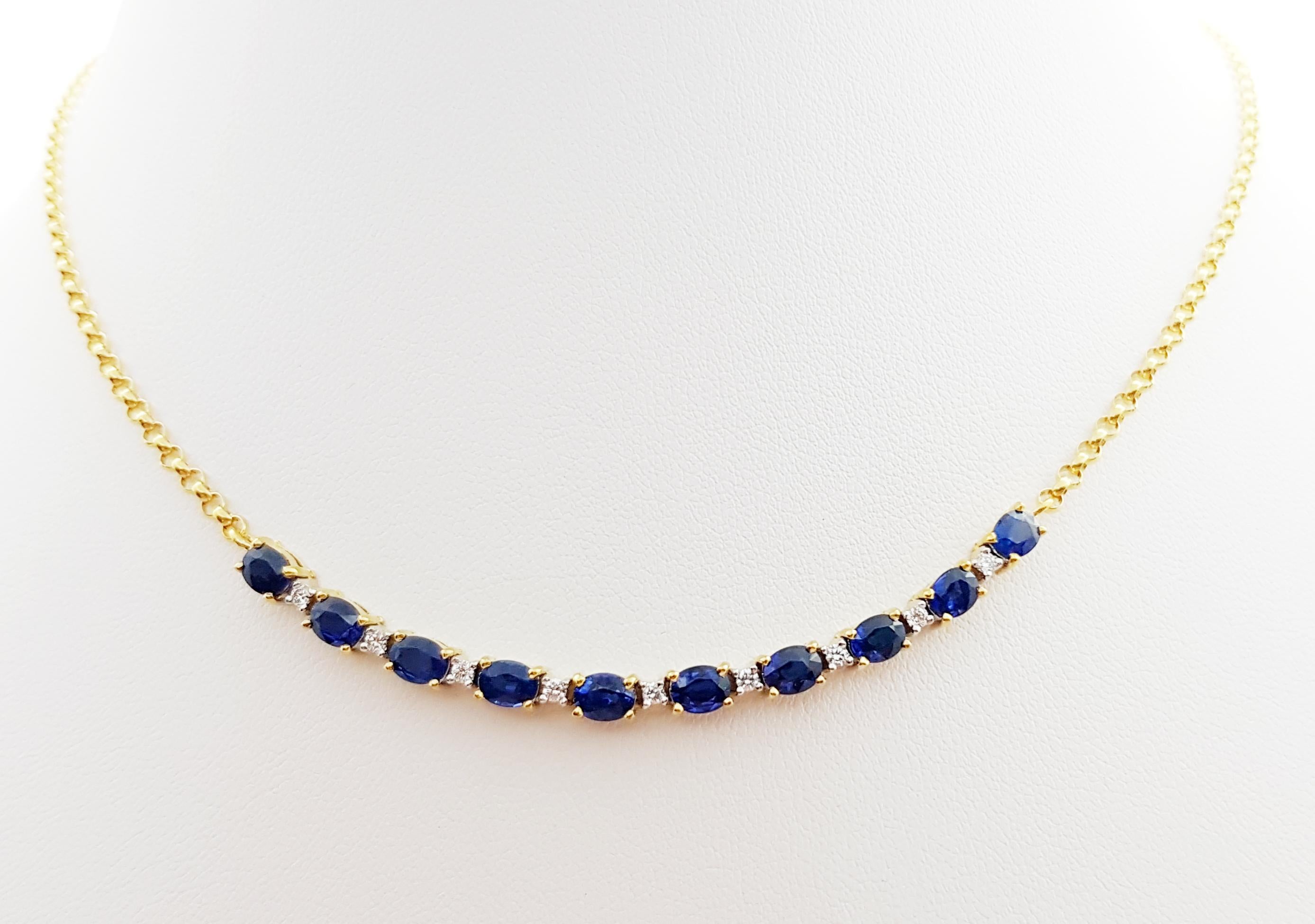 blue sapphire necklace set