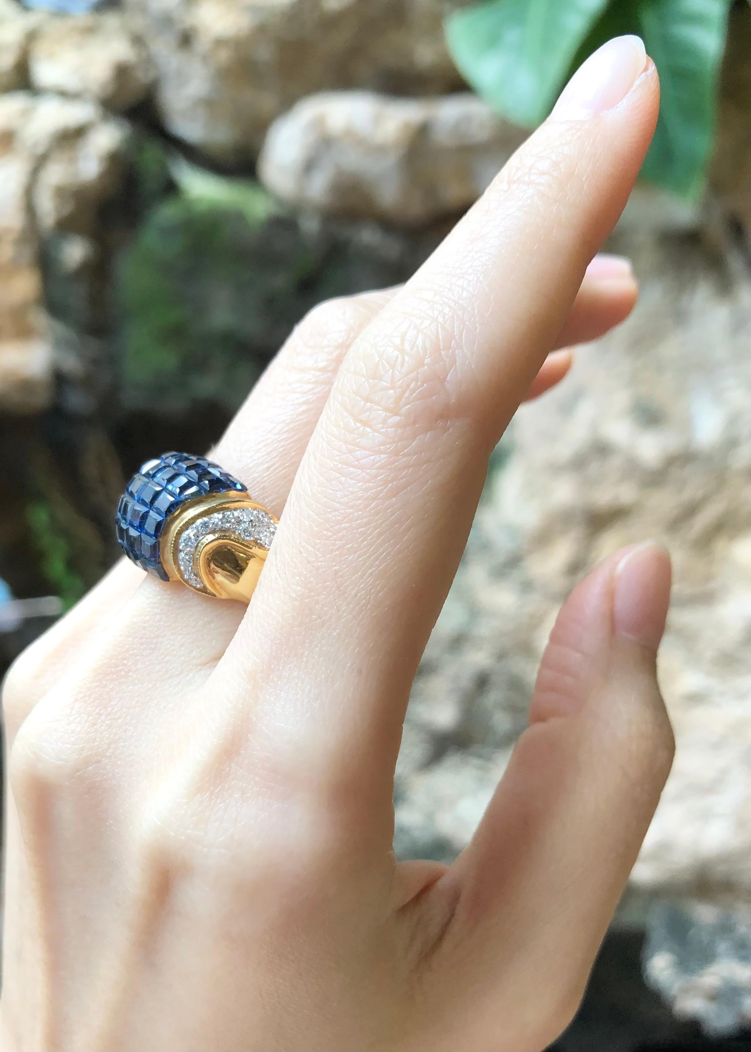 Saphir bleu 6,14 carats et diamant 0,24 carat bague en or 18 carats

Largeur :  2.0 cm 
Longueur : 1.3 cm
Taille de l'anneau : 53
Poids total : 13,18 grammes



