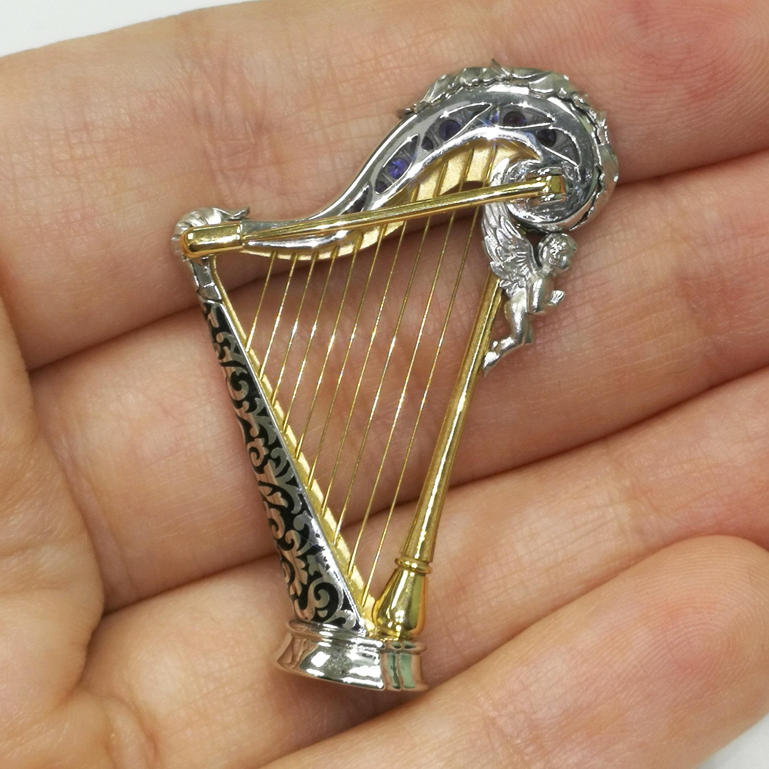 gold harp logo