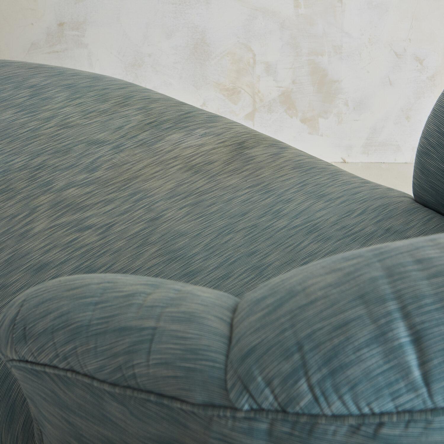 Blue Scalloped Chaise Lounge 4