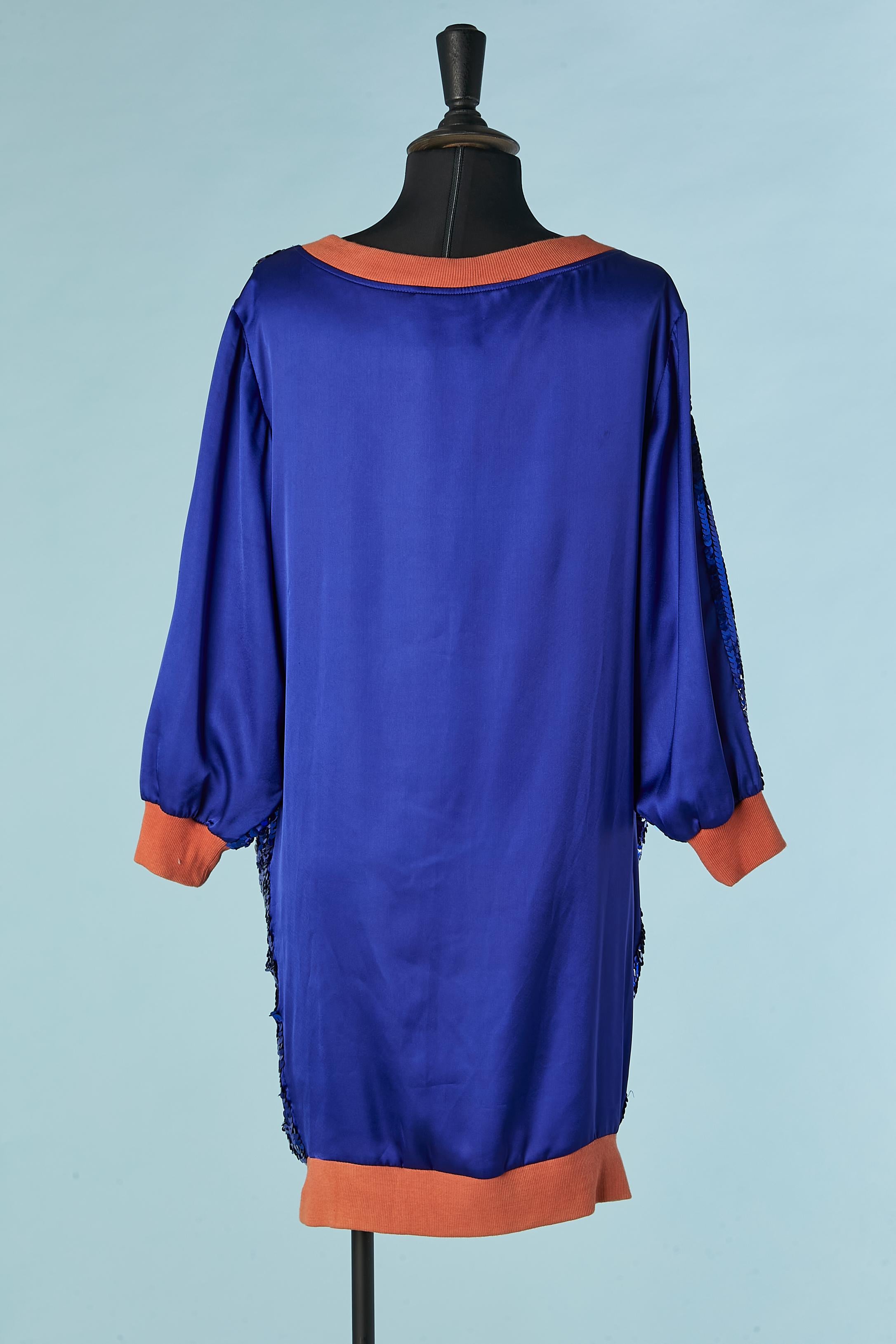 De las mujeres Vestido azul de lentejuelas con estampado de estrellas blancas JC/DC en venta