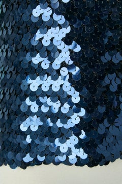 Blue sequin tee-shirt YVES SAINT LAURENT RIVE GAUCHE