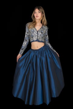 Blue sequined outfit circa 1975-1980