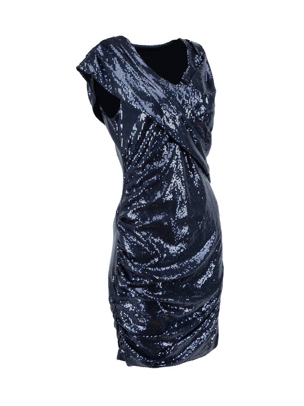 CONDITION is Very good. Minimal wear to dress is evident on this used Alexander Wang designer resale item.



Details


Blue

Synthetic

Mini dress

Ruched accent

Sequinned

Round neckline

Side zip closure with hook and eye





Made in