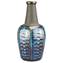 ‘Blue Series’ Vase by Einar Johansen, Søholm Stentøj, Denmark, circa 1960s