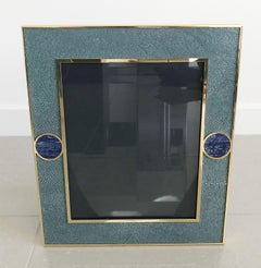 Blue Shagreen with Lapis Lazuli Photo Frame by Fabio Ltd