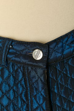 Pantaloncino blu lucido imbottito JEAN-PAUL GAULTIER Junior