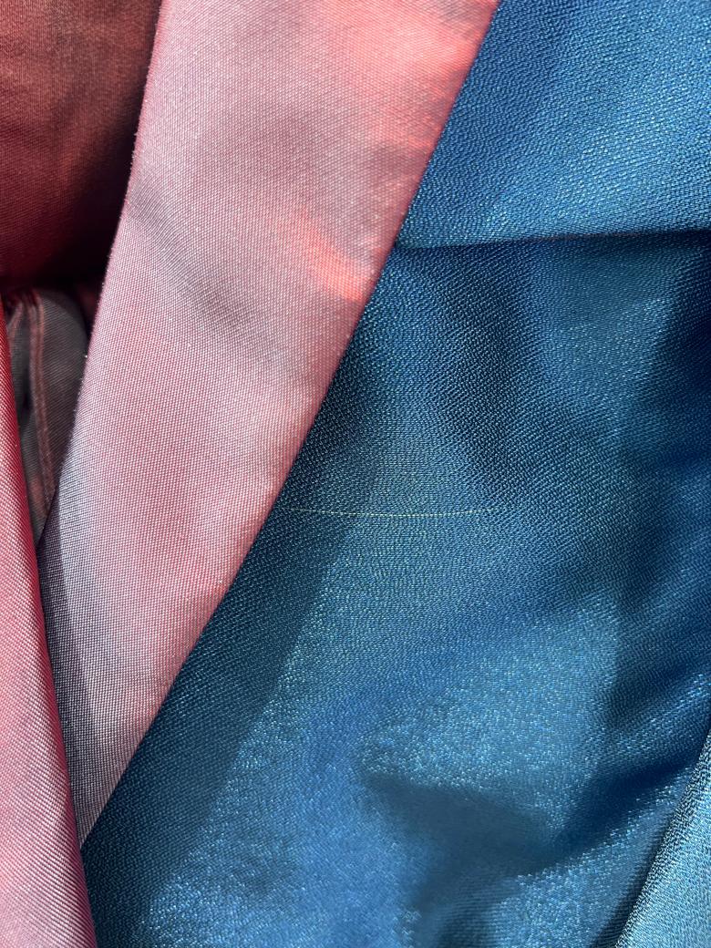 Mono corto azul con cinturón y cuello morados ZUHAIR MURAD en venta 2