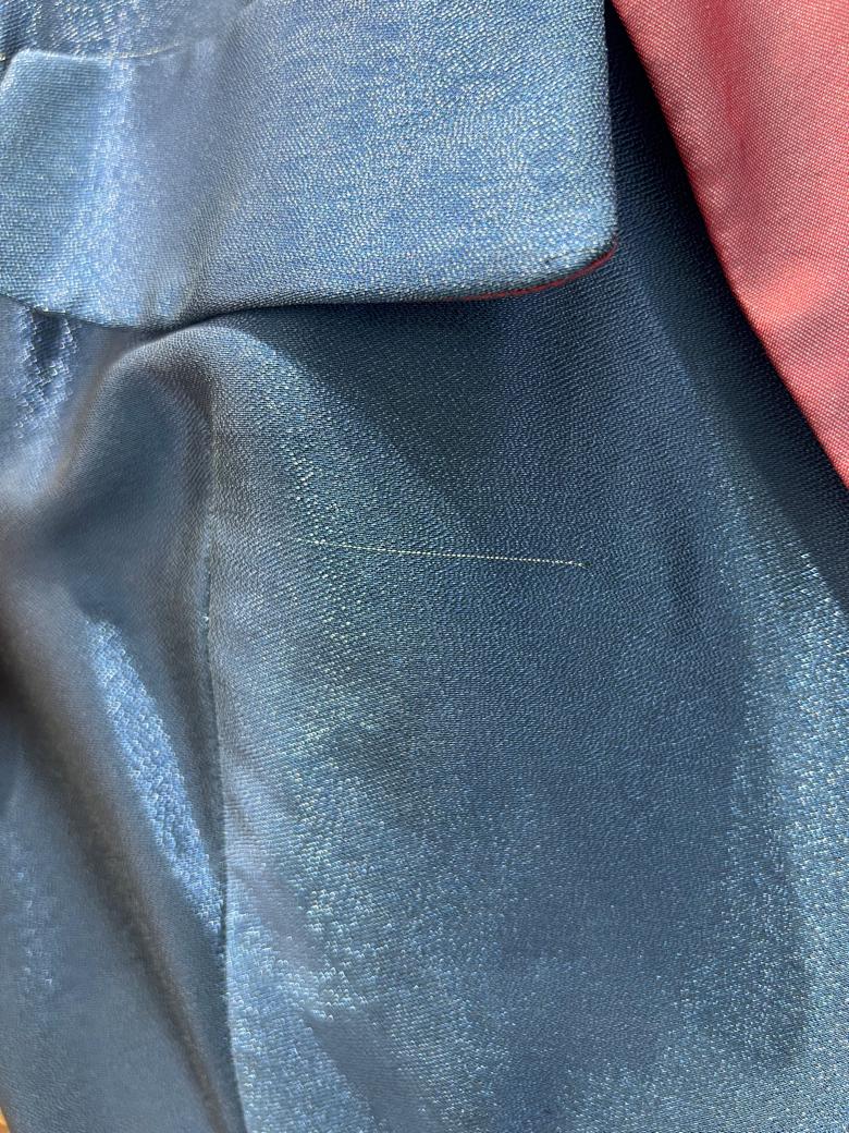 Mono corto azul con cinturón y cuello morados ZUHAIR MURAD en venta 3