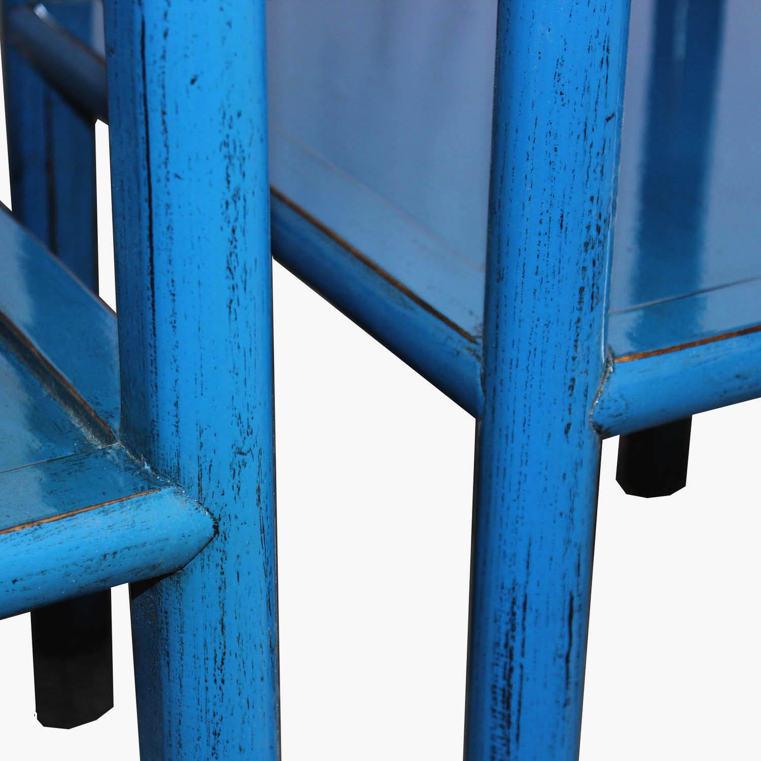 blue side tables