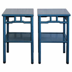 Blue Side Table