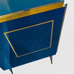 Blue sideboard three doors Justfurnituress Design