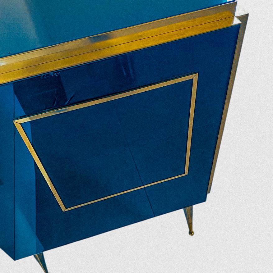 Aparador azul tres puertas Justfurnituress Design Italian en venta