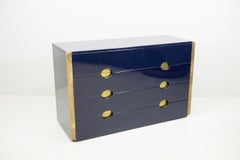 Blue Sideboard with Drawers, by Dominioni, 1960