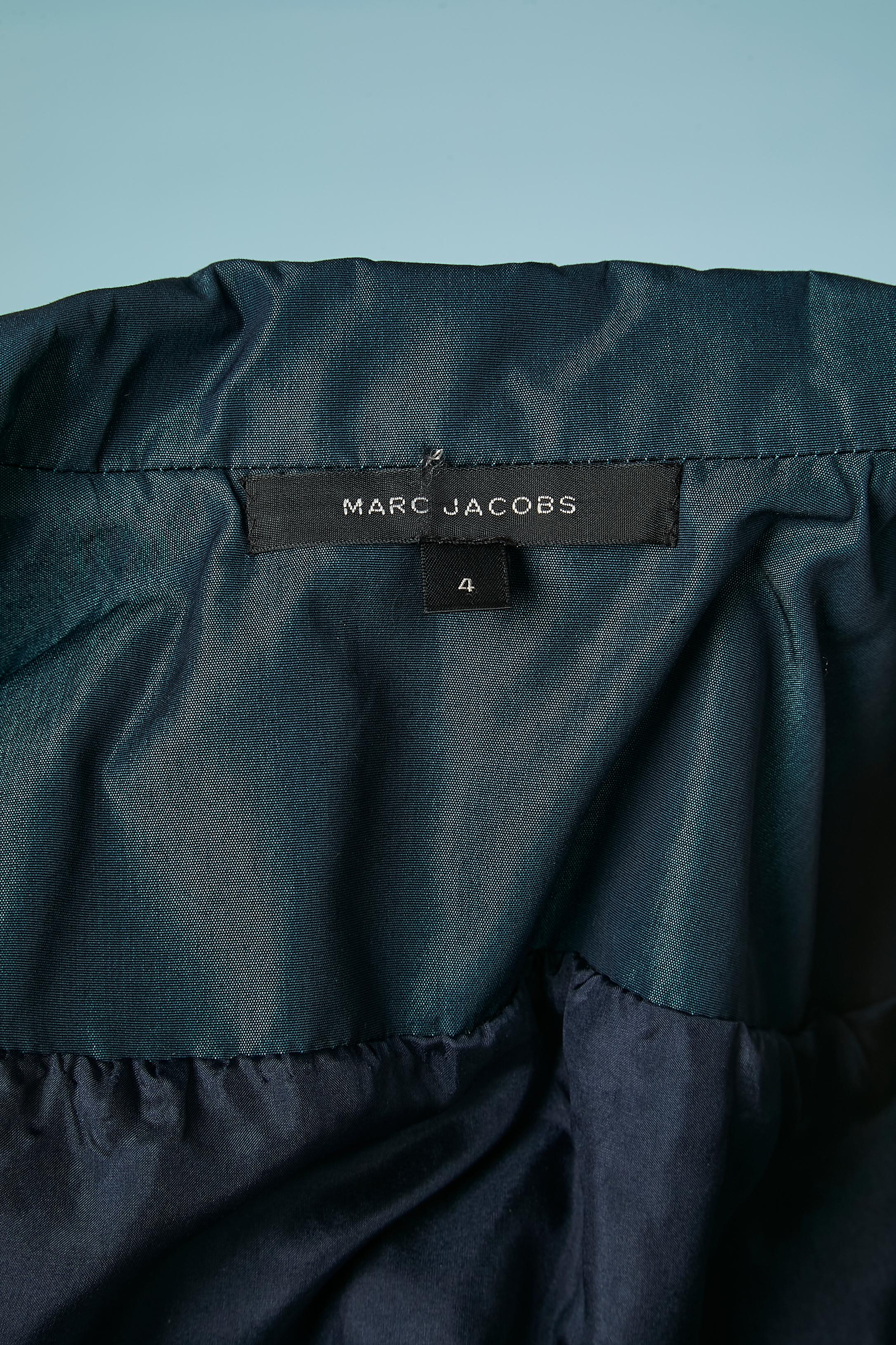 Blauer einreihiger Blazer mit weißer Paspelierung von Marc Jacobs im Angebot 2