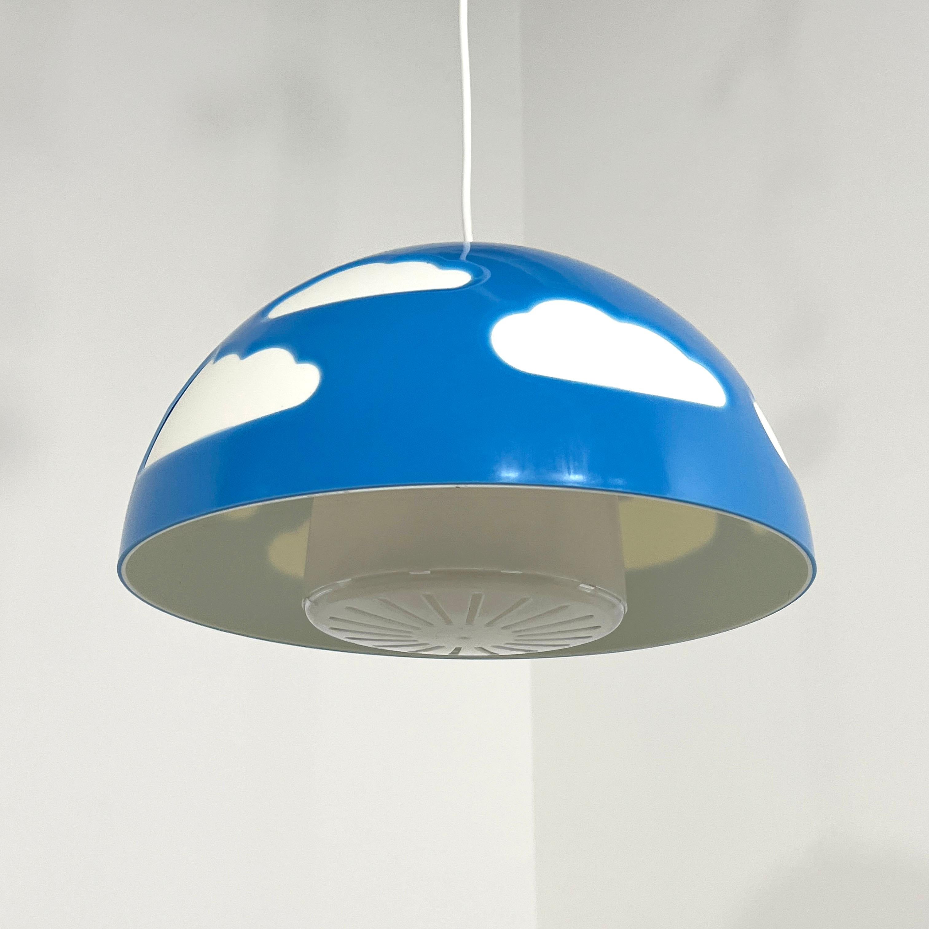 Plastic Blue Skojig Cloud Pendant Lamp by Henrik Preutz for Ikea, 1990s