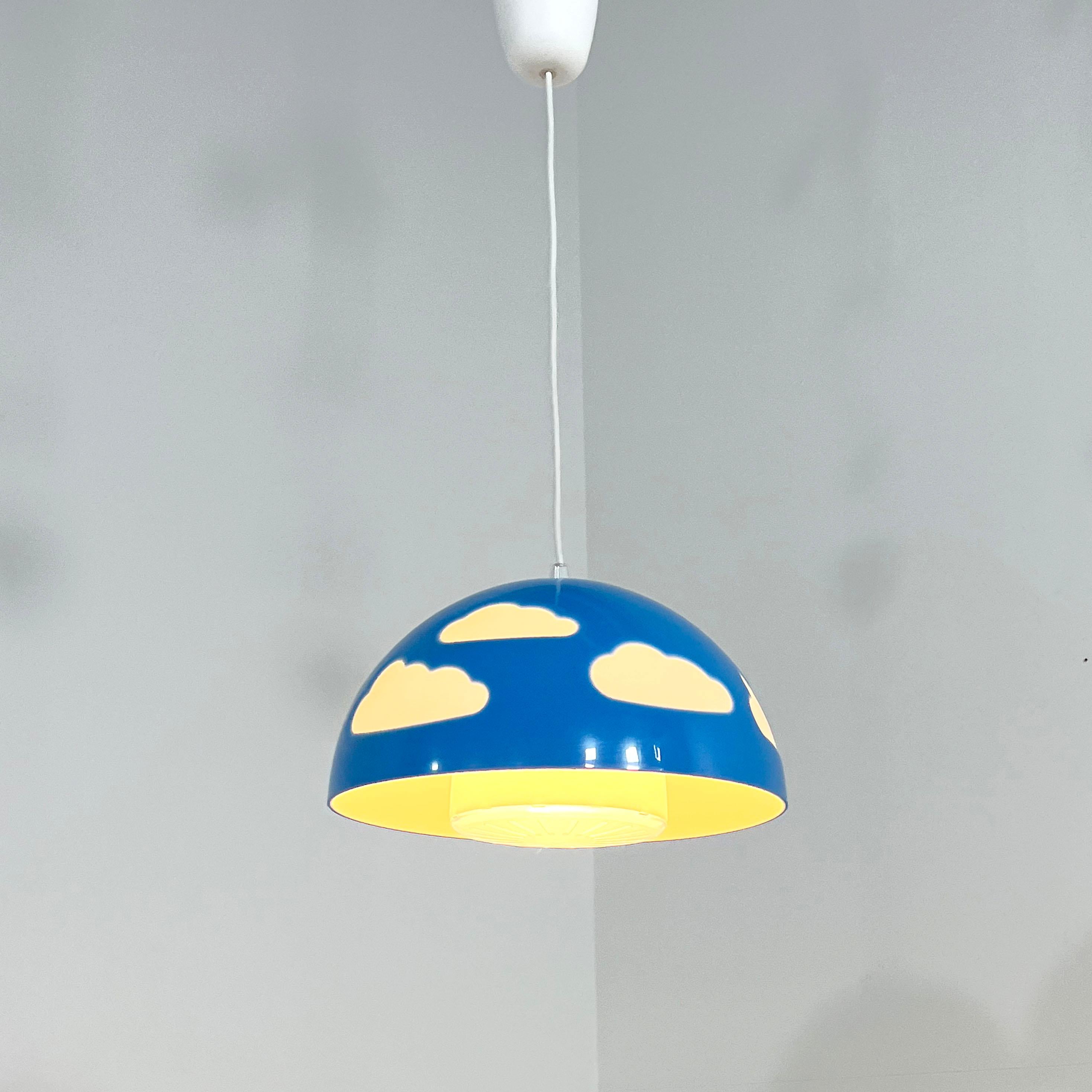 Blue Skojig Cloud Pendant Lamp by Henrik Preutz for Ikea, 1990s 1