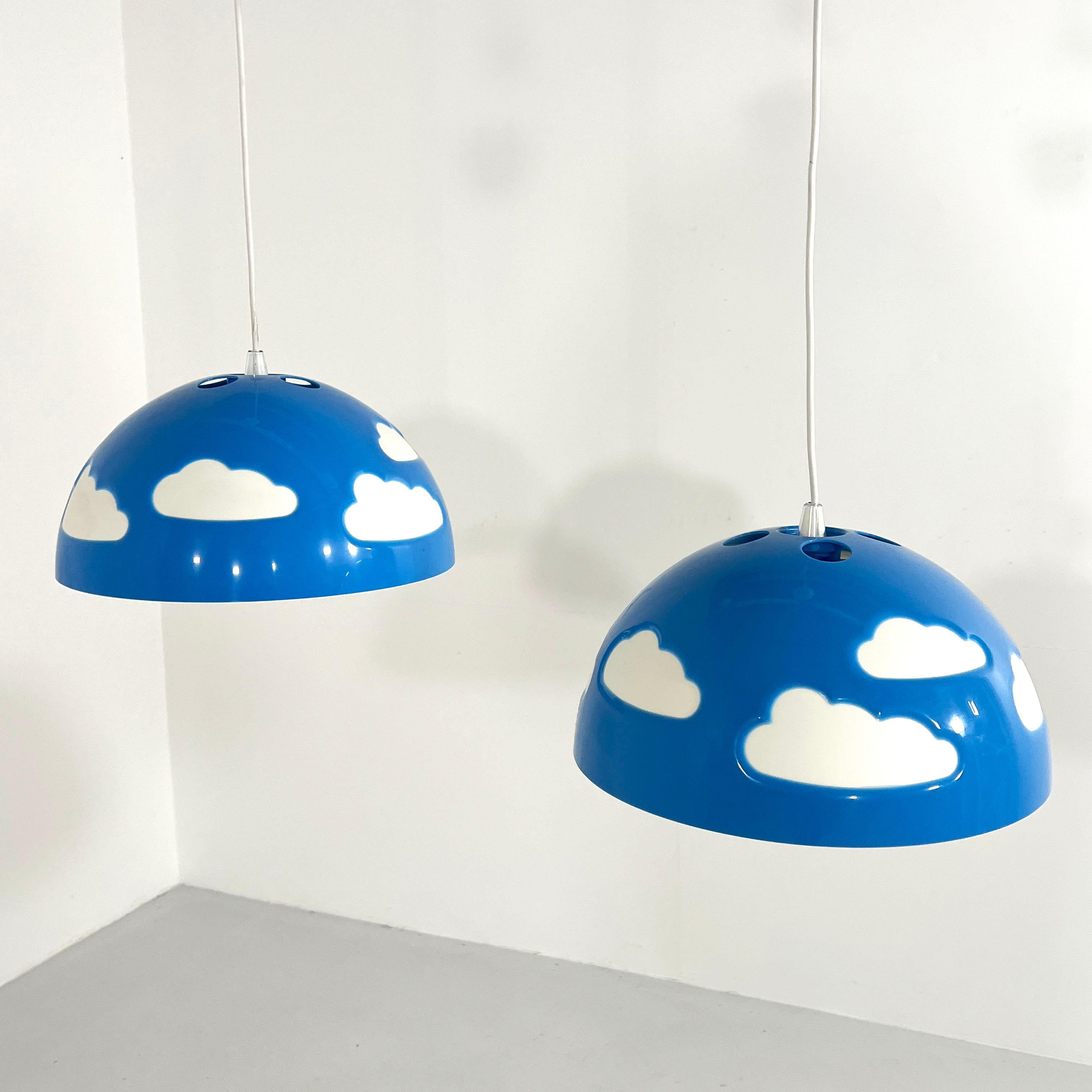 Blue Skojig Cloud Pendant Lamp by Henrik Preutz for Ikea, 1990s 2