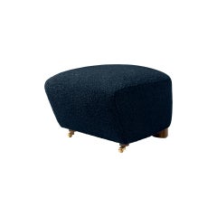 Blue Smoked Oak Sahco Zero the Tired Man Footstool by Lassen