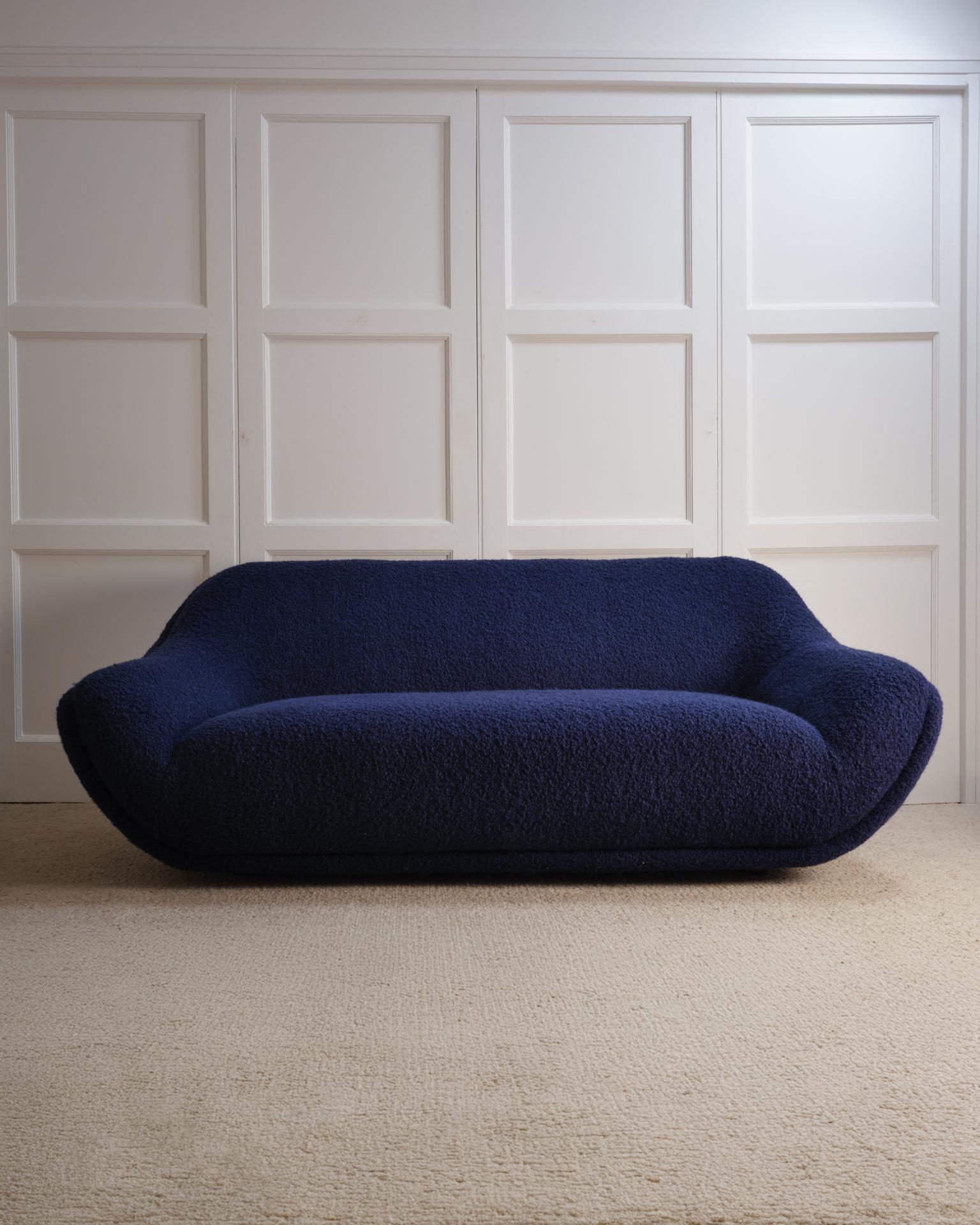 Ère spatiale Canapé bleu - Italie années 70 en vente